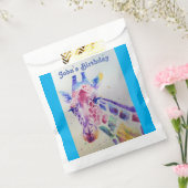 かわいいキリン動物園の動物のパーティー名お気に入りバッグ フェイバーバッグ (封をした状態)