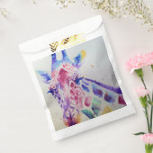 かわいいキリン動物園の動物パーティー名札封筒 フェイバーバッグ (封をした状態)