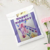 かわいいキリン動物園パーティー名札封筒 フェイバーバッグ (封をした状態)