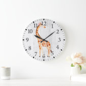 かわいいキリン壁時計 ラージ壁時計 (ホーム)