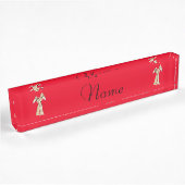 かわいいキリン夫婦サンダー_コーブ デスクネームプレート