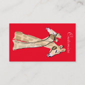 かわいいキリン夫婦サンダー_コーブ 名刺 (裏面)