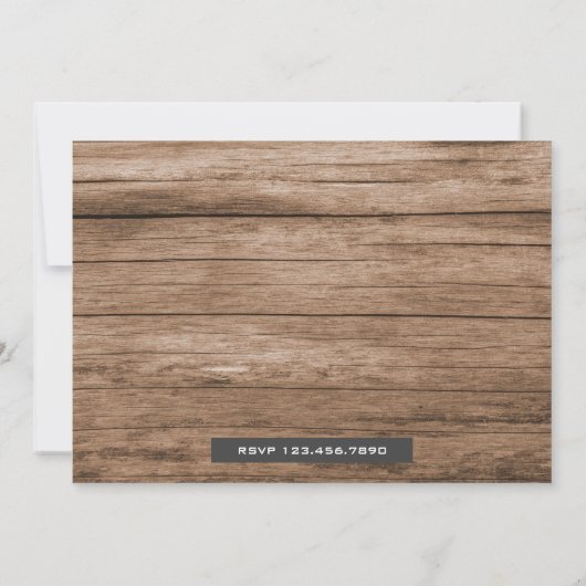 かわいいキリン子供の誕生日パーティーフォト招待状 招待状 (裏面)