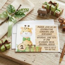 かわいいキリン幼児の誕生日