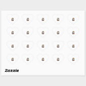 かわいいキリン幽霊ブハロウィーン仮装の動物園の恋人 ハートシール (シート)