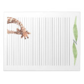 かわいいキリン書サファリ動物の文房具 ノートパッド (正面)