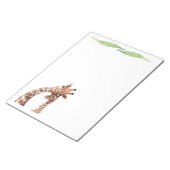 かわいいキリン書サファリ動物の文房具 ノートパッド (アングル)