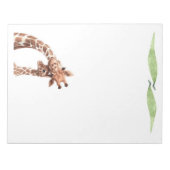 かわいいキリン書サファリ動物の文房具 ノートパッド (正面)