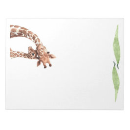 かわいいキリン書サファリ動物の文房具 ノートパッド