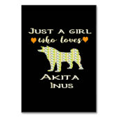 かわいいキリン母とベビー、娘のためのギフト テーブルナンバー (裏面)