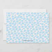 かわいいキリン母と男の赤ちゃん赤ちゃんシャワー 招待状 (裏面)