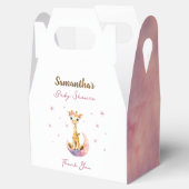 かわいいキリン水彩少女ベビーシャワーお気に入りボックス フェイバーボックス (オープン)