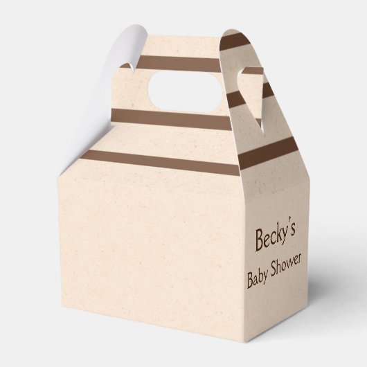 かわいいキリン漫画スター赤ちゃんシャワーお願いボックス フェイバーボックス (裏面サイド)