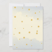 かわいいキリン誕生日パーティー子供へ招待 招待状 (裏面)