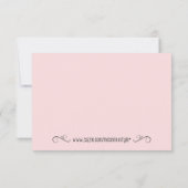 かわいいキリン赤ちゃんシャワーサンキューカード ノートカード (裏面)