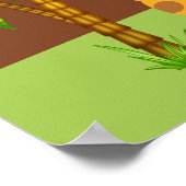 かわいいキリン赤ちゃんシャワーバナー ポスター (角)