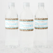 かわいいキリン赤ちゃんシャワーパーティー ペットボトルラベル (ボトル)