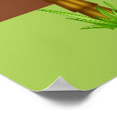 かわいいキリン赤ちゃんシャワーポスター ポスター (角)