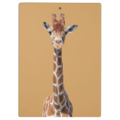 かわいいキリン顔 クリップボード (裏面)