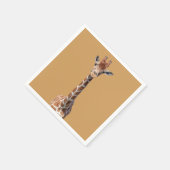 かわいいキリン顔 スタンダードカクテルナプキン (角)