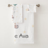 かわいいキリン風船1stバースデーギフトカスタム バスタオルセット (インサイチュ)