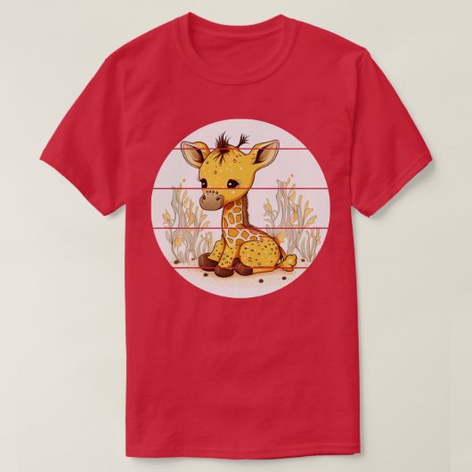 かわいいキリン1 Tシャツ (デザイン正面)