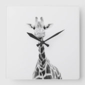 かわいいキリン2 #animal #art スクエア壁時計 (正面)