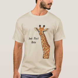かわいいキリン オリジナル Tシャツ