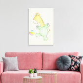 かわいいキリン キャンバスプリント (インサイチュ (リビング))
