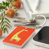 かわいいキリン キーホルダー (正面右)