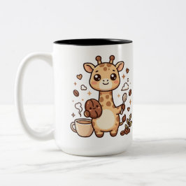 かわいいキリン コーヒー ツートーンマグ ツートーンマグカップ