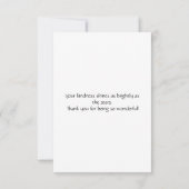 かわいいキリン サンキューカード (裏面)