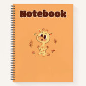 かわいいキリン💛✨🦒 ノートブック (正面)