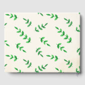 かわいいキリン&バードベビーパーソナライズされたシャワー ゲストブック (裏面)