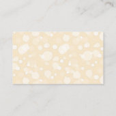 かわいいキリン・ベビーシッター・ナニー・チャイルドケアサービス 名刺 (裏面)