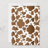 かわいいキリン ボーホー ドライグラス ベビーシャワー 招待状 (裏面)