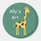 かわいいキリン マグネット (正面)