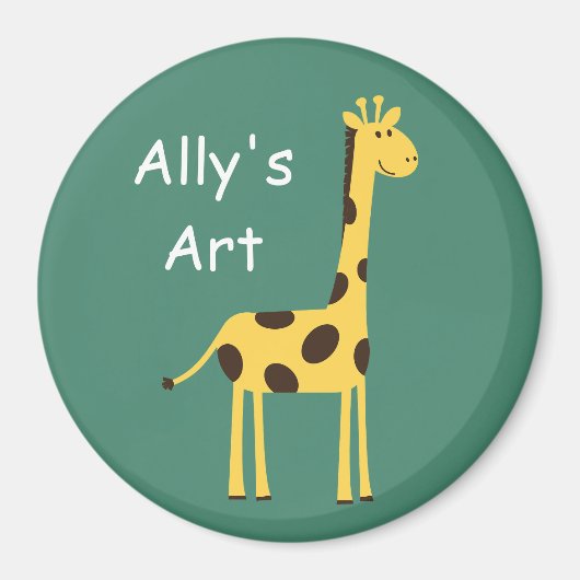 かわいいキリン マグネット (正面)