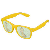 かわいいキリン レトロサングラス (アングル)