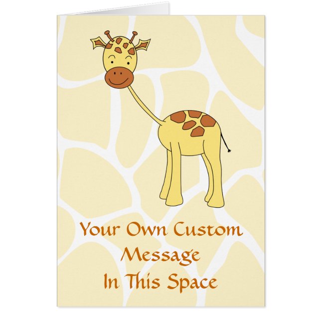 かわいいキリン。 漫画 (正面)