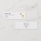 かわいいキリン。 漫画 スキニー名刺 (正面/裏面)