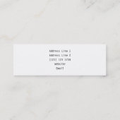 かわいいキリン。 漫画 スキニー名刺 (裏面)