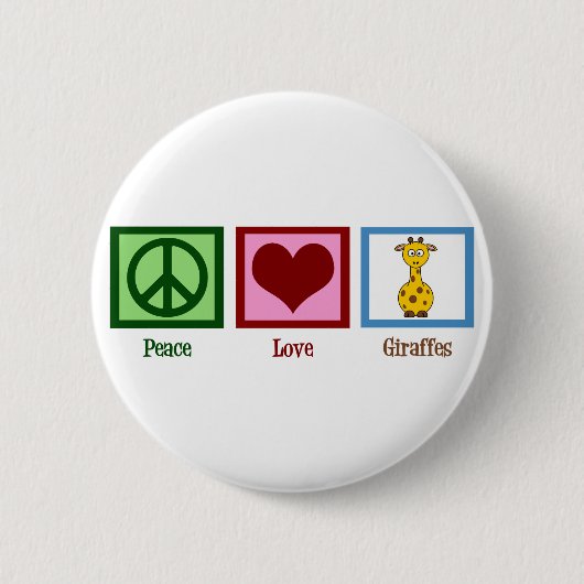 かわいいキリン 缶バッジ (正面)