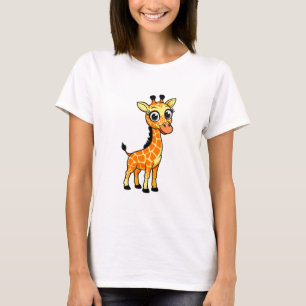 かわいいキリン Tシャツ