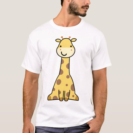 かわいいキリン Tシャツ (正面)