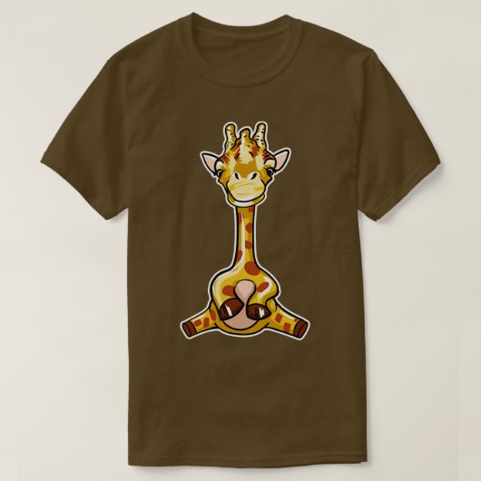 かわいいキリン Tシャツ (デザイン正面)