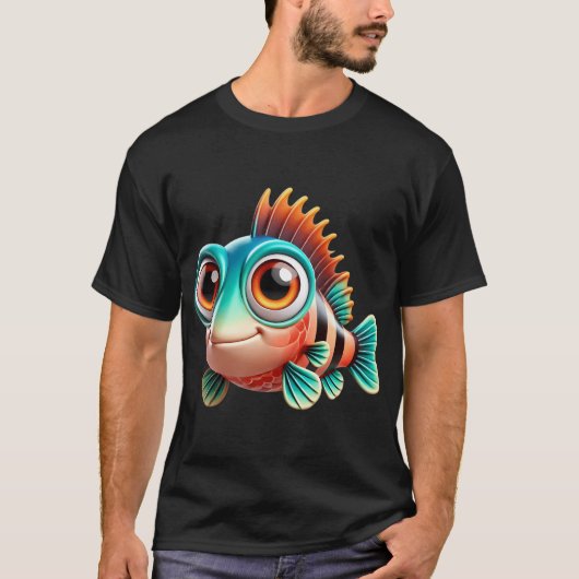 かわいいキングクリップ Tシャツ (正面)
