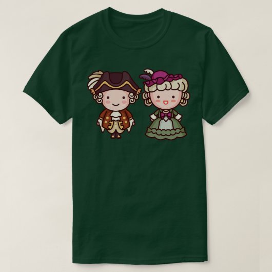かわいいキングルイーXVIマリーアントワネットキャラクター Tシャツ (デザイン正面)