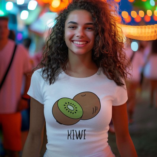 かわいいキーウィグリーンサマースタイル Tシャツ