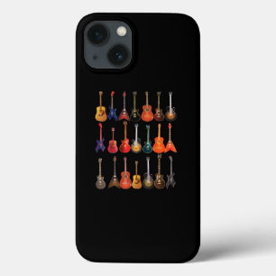 かわいいギターロックアンドロールミュージカル楽器ギフト iPhone 13ケース